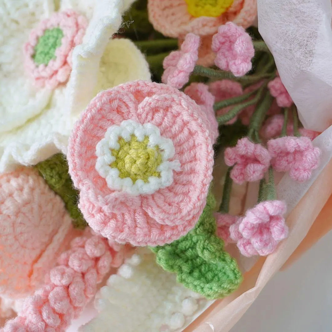 Spring Harmony Bouquet Crochet Pattern, Crochet Flower Bouquet Patterns, Crochet Flower Patterns, Wedding Flowers