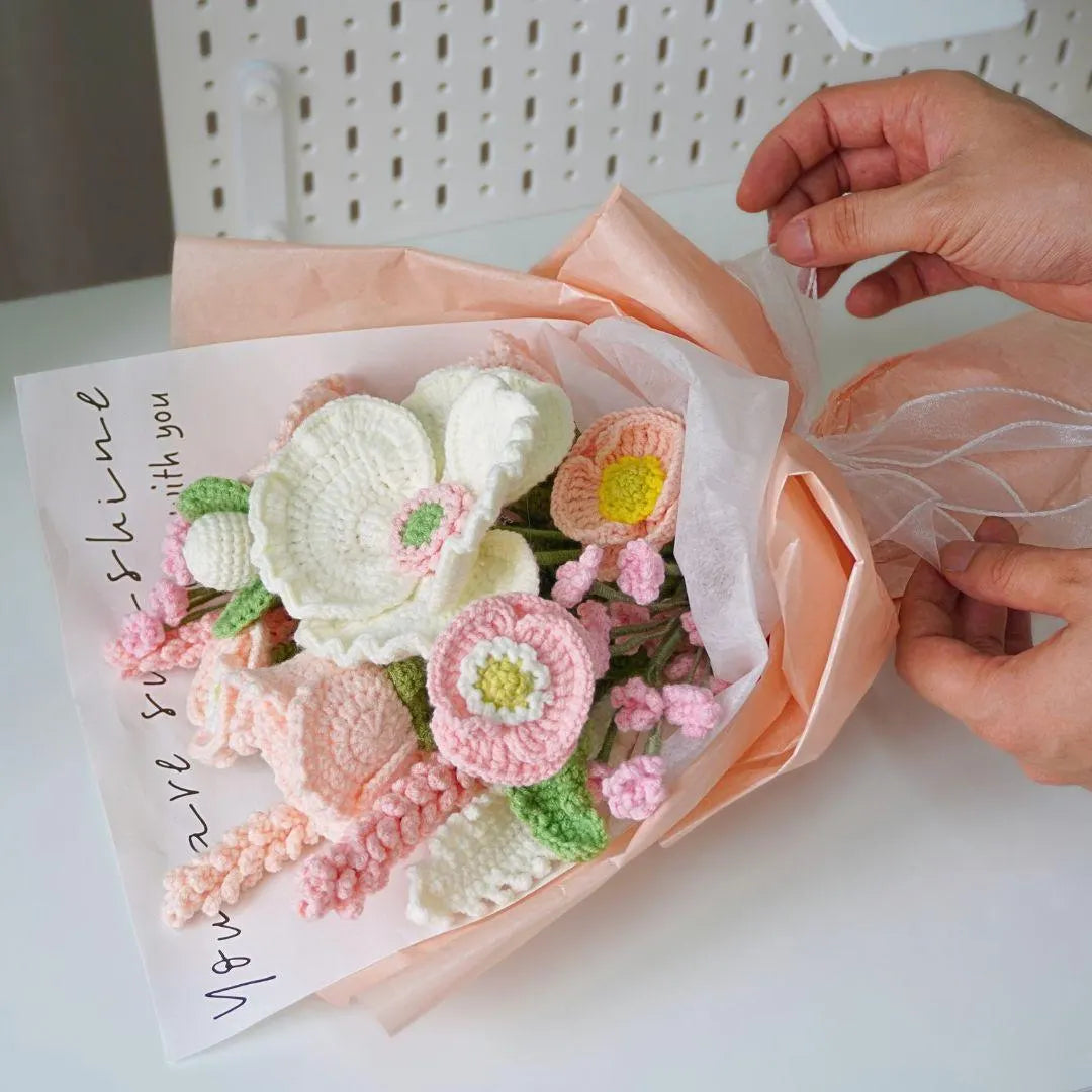 Spring Harmony Bouquet Crochet Pattern, Crochet Flower Bouquet Patterns, Crochet Flower Patterns, Wedding Flowers
